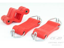 Патрубки / Шланги Полиуретановое крепление глушителя 2101/2106/2107/21073 (3шт) красный drive