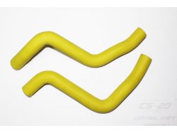 Прокладки / Ремкомплекты  Полиуретановые патрубки радиатора Ваз 2170 дв. 16кл инжектор (2шт) желтый comfort