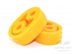 Элементы подвески/ходовой части Полиуретановое крепление глушителя Газель (2шт) ЖЕЛТЫЙ COMFORT