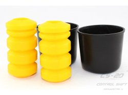 Прокладки / Ремкомплекты  Полиуретановые отбойники передних стоек 2170/1119 (2 отбойника желтых +2 пыльника 1119-2902814) comfort