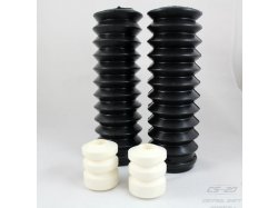 Коврики салона Отбойники задних стоек с пыльниками 2108/21082/2115 (2отбойника БЕЛЫЙ ПОЛИУРЕТАН +2пыльника ЧЕРНЫЕ) серия PROFI