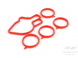 Полиуретановый РК Впускного коллектора 2112/2170/1118 (5шт) КРАСНЫЙ СИЛИКОН высокотемпературный