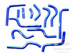 Полиуретановые патрубки печки ГАЗель 3302 ЕВРО 3 бортовая (13 шт) PROFI СИНИЙ