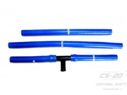 Полиуретановые патрубки печки ВАЗ 2110 тройник(4шт) Profi синий