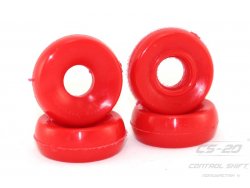 Полиуретановые втулки верхние амортизаторов (бублик) 2110/2108/2101/2170/2190/1118 (4шт) красный drive
