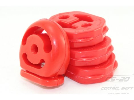 Полиуретановое крепление глушителя 2170/2171/2172 (Приора) (4шт) красный drive