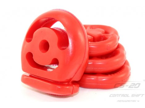 Полиуретановое крепление глушителя 2110/2111/2112 (4шт) красный drive