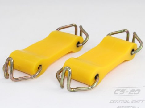 Полиуретановое крепление глушителя 2101/2106/2107/21073 (2 шт Крючок+Крючок) желтый comfort