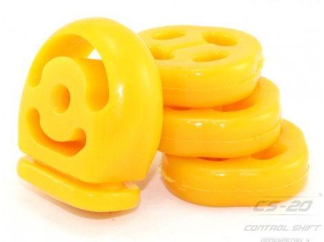 Полиуретановое крепление глушителя 1118/1119/2190/2191(Калина/Гранта) (4шт) желтый comfort