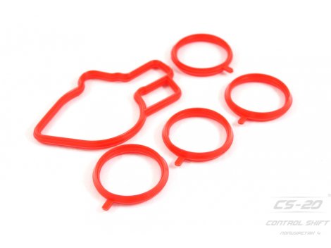 Полиуретановый РК Впускного коллектора 2112/2170/1118 (5шт) КРАСНЫЙ СИЛИКОН высокотемпературный