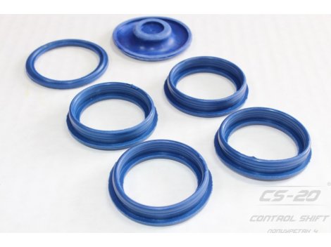 Полиуретановый Р/к уплотнителей свечных колодцев дв.405 Евро3 (6 шт) синий