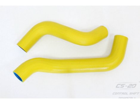 Полиуретановые патрубки радиатора ВАЗ 2123 (2шт) ЖЕЛТЫЙ серия COMFORT