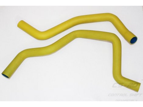 Полиуретановые патрубки радиатора ВАЗ 2190 (Гранта) (2 шт) Мкпп желтый comfort