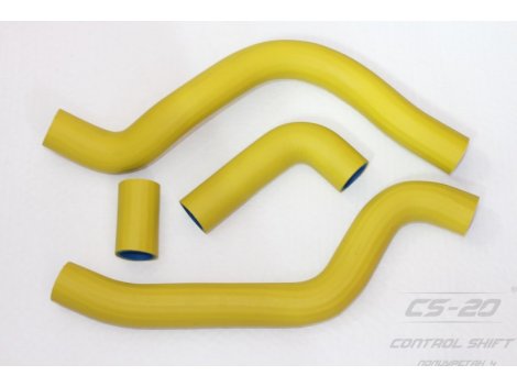 Полиуретановые патрубки радиатора Ваз 2112 инжектор (4шт) желтый comfort