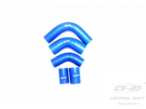 Полиуретановые патрубки радиатора УАЗ 452/469 дв.4215 100л.с. (5 шт) PROFI СИНИЙ