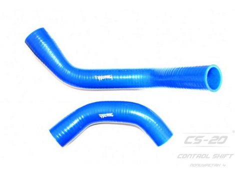 Полиуретановые патрубки радиатора ГАЗель 3302дв.Cummins после2012г.с расширением (2шт) PROFI СИНИЙ