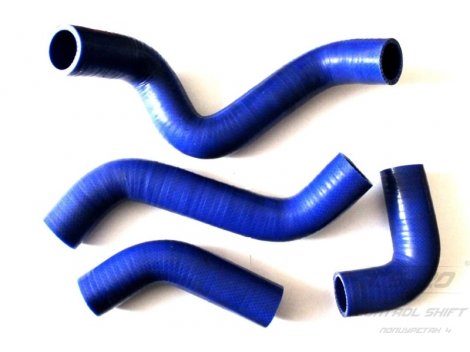 Полиуретановые патрубки радиатора ГАЗ-3302 дв.Крайслер (к-т 4шт) PROFI СИНИЙ