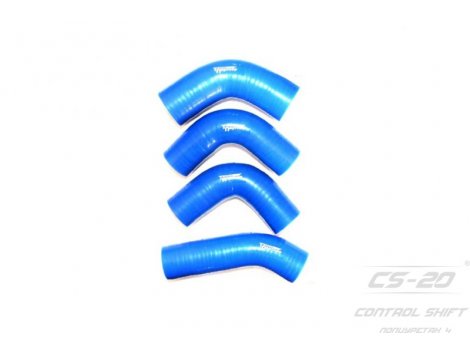 Полиуретановые патрубки радиатора ГАЗель дв.406 ЕВРО-2,3 (4шт) PROFI СИНИЙ