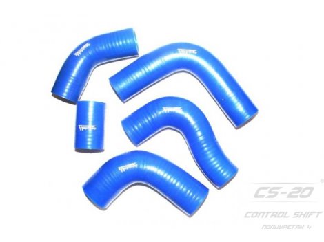 Полиуретановые патрубки радиатора ГАЗ-3302 двиг.405(5шт) profi синий