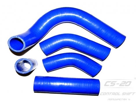 Полиуретановые патрубки радиатора ГАЗель двиг.402(5шт) PROFI СИНИЙ