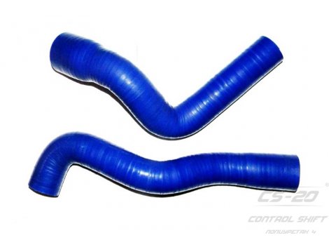 Полиуретановые патрубки радиатора ГАЗель NEXT (к-т 2 шт) PROFI СИНИЙ