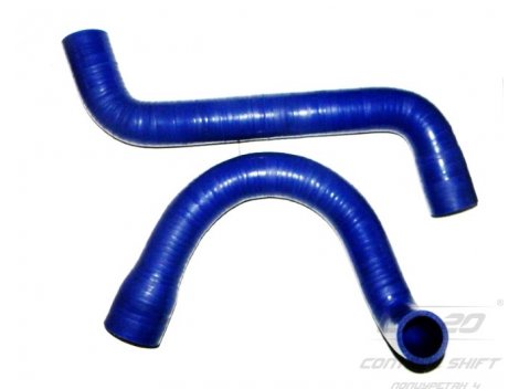 Полиуретановые патрубки радиатора ГАЗель Валдай дв.Cummins (к-т 2шт) PROFI СИНИЙ