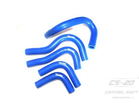 Полиуретановые патрубки печки ГАЗель 3302 УМЗ 42164 Евро 4 (5 шт) PROFI СИНИЙ