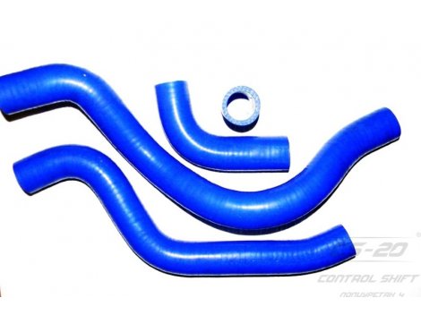 Полиуретановые патрубки радиатора ВАЗ 2112 инжектор (4шт) Profi синий