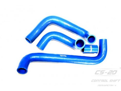 Полиуретановые патрубки радиатора ВАЗ 2101-2107 с медным радиатором (4шт) Profi синий