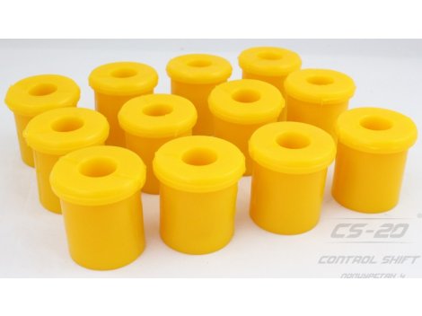 Полиуретановые втулки рессорные Волга (12шт) ЖЕЛТЫЙ COMFORT