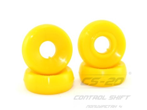 Полиуретановые втулки верхние амортизаторов (бублик) 2101/2108/2110/1118/2170/2190/21213/2123 (4шт) Полиуретан желтый comfort