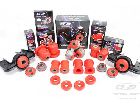 Комплект полиуретановых сайлентблоков и втулок 2190