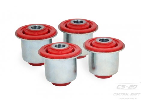 Сайлентблоки переднего рычага Lada Largus/Renault Logan 4шт КРАСНЫЙ ПОЛИУРЕТАН серия DRIVE