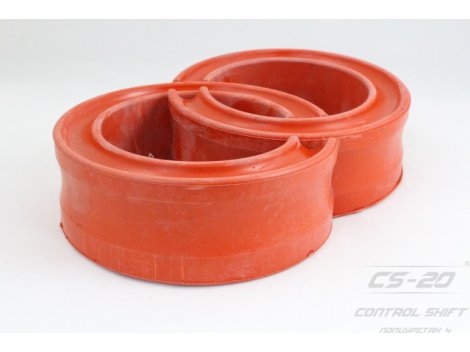 Полиуретановые межвитковые вставки в пружины 2101/2107/2121/2123 Шевроле Нива (круглые) для увеличения грузоподъемности авто (2шт цвет красный) серия Drive