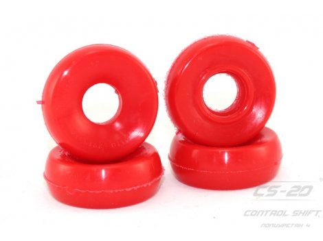 Полиуретановые втулки верхние амортизаторов (бублик) 2110/2108/2101/2170/2190/1118 (4шт) красный drive