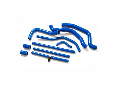 Комплект патрубков 2110 (10 шт) СИНИЙ СИЛИКОН