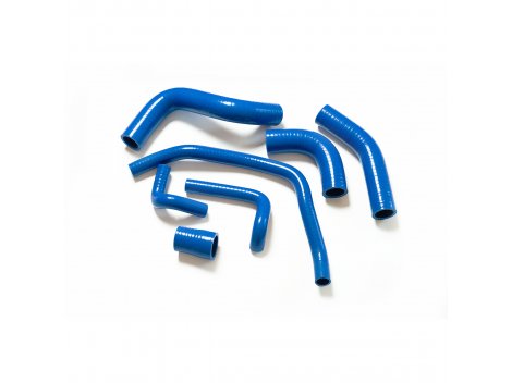 Комплект патрубков 21073 инж (7 шт) СИНИЙ СИЛИКОН