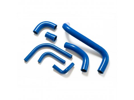 Комплект патрубков 2101-07 медн. (7 шт) СИНИЙ СИЛИКОН